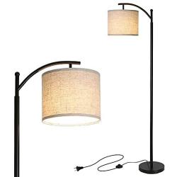 Tomshine Floor Lamp, Modern Floor Lamp Standing Industrial Arc Light with Hanging Lamp Shade, LED Floor Lamp for Living Room,Bedroom