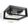 HMVPL 2-Lights Farmhouse Close to Ceiling Light, Black Semi Flush Mount Lighting Fixture Industrial Ceiling Lamp for Kitchen Island Dining Room Foyer Hallway Entry Bedroom HMVPL 2-Lights Farmhouse Close to Ceiling Light, Black Semi Flush Mount Lighting Fixture Industrial Ceiling Lamp for Kitchen Island Dining Room Foyer Hallway Entry Bedroom