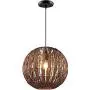 Bamboo Wicker Lighting Fixtures Modern Chandelier Rattan Shade Pendant Ceiling Light Fixtures for Hallway,Dining Room,Foyer,Laundry Room,Bathroom,Front Door