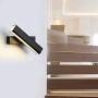 Combuh LED Indoor Dimmable Bedroom Wall Lights Rotatable 3 Color Temperature Changing Bedside Wall Lighting Fixtures Modern Wall Mount Sconces Reading Lights for Books Wall Lamp for Living Room Home