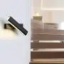 Combuh LED Indoor Dimmable Bedroom Wall Lights Rotatable 3 Color Temperature Changing Bedside Wall Lighting Fixtures Modern Wall Mount Sconces Reading Lights for Books Wall Lamp for Living Room Home