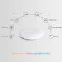 OFFDARKS 36w WiFi Smart LED Ceiling Light Compatible with Amazon Alexa and Google Assistant for Living Room Bedroom Children Room, Adjustable Brightness,Colored Light, App and Remote Control 