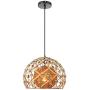 KWOKING Lighting Modern Weave Wicker Hanging Lamp Globe Pendant Light Natural Hemp Ball Rattan Chandelier Light Fixture for Hallway Dining Room - Style A