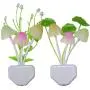 [2 Pack] LED Night Light Plug in with Dusk to Dawn Sensor, Plug in Wall LED Mushroom Nightlight Lamp for Kids Adults, Bedroom, Bathroom, Kitchen, Hallway, Stairs, Cute Color Changing
