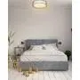 Ceiling Light Fixtures, VICNIE 14 inch 20W 1400 Lumens LED Flush Mount, Dimmable 3000K Warm White, Brush Nickel Finished, ETL Listed for Kitchen, Hallway, Bedroom, Stairways