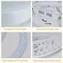 DLLT Modern Ceiling Light with Remote 35W, Dimmable Flush Mount Led Ceiling Light, Round Lighting Fixture for Bedroom, Kitchen, Dining Room, Bathroom, Hallway, Office, Foyer(3 color temperatures)White