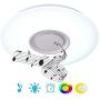 Upgrade 36W,60W,72W,80W LED Ceiling Lights with Bluetooth Speaker Smartphone APP, Dimmable 15-inch ,20Inches Music RGBW Color Temperature Adjustable, Fluorescent Equivalent, Round Flush Mount Light Fixture