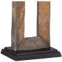 Tahoe Rustic Table Lamp Natural Slate Off White Rectangular Shade for Living Room Family Bedroom Bedside Nightstand - Franklin Iron Works