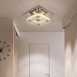 Crystal Chandelier Lighting, LED Modern Ceiling Light Children Crystal Chandelier Not Dimmable Pendant Lamp LED K9 Crystal Ceiling Lamp Fixtures for Hallway, Bedroom, Kitchen, Kids Room