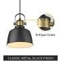 Autelo Farmhouse Pendant Light, 1-Light Indoor Hanging Light Fixture for Kitchen Island Dining Room H3700-1 BK Autelo Farmhouse Pendant Light, 1-Light Indoor Hanging Light Fixture for Kitchen Island Dining Room H3700-1 BK