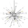 Modern Firework Chandeliers 6-Light Bulbs Sputnik Ceiling Light Fixture,Lucalda Adjustable Rods Globe Fireworks Pendant Lighting Fixture for Living Room, Bedroom,Kitchen,Hallway,Dining Room,Porch