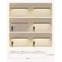 Wood Grain Closet Lights, Motion Sensor Wireless Pantry Light USB Rechargeable Under Cabinet Lights, Automatic Bedroom Light Bathroom Lighting (Wood Grain, Warm White, 4000k,158Lumen)
