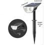 Linkind 12 LEDs Landscape Solar Spotlights, 350LM, 6500K Daylight White, 2-in-1 Outdoor Solar Powered Garden Lights, Dusk-to-Dawn IP67 Waterproof for Garden Yard Patio Driveway Porch, 6-Pack