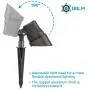 LEONLITE 8-Pack 4W LED Outdoor Landscape Spotlight, 12V Low Voltage Pathway Lights, IP65 Waterproof, Adjustable Path Lighting, Non-Dimmable, ETL Listed, Aluminum Housing, 5000K Daylight, Bronze