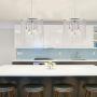 Maxax Crystal Chandeliers 7 Lights Pendant Lights for Dining Room,Kitchen(Chrome)
