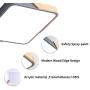 LED Flush Mount Ceiling Light - 15.75Inch Modern Ultral-Thin LED Ceiling Light Fixture, 30W (200W Equivalent) Metal & Wood Edge,2000lm,6500K Bright White Ceiling Lamp for Bathroom,Living Room,Grey