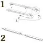 Utility LED Shop Light Fixture 2FT 4FT with Plug, Airand Waterproof Linkable LED Tube Light 5000K Under Cabinet Lighting,1800 LM LED Ceiling and Closet Light 18W, Corded Electric with ON/Off Switch