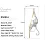 IJ INJUICY Loft Vintage Resin Hemp Rope Monkey Pendant Light Fixture Industrial Retro E26 Edison Ceiling Pendant Lamp for Dining Living Room Childrens Bedroom Bar Cafe