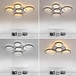 LED Dimming Ceiling Lamp 5-Light Floral Flush Mount Modern LED Ceiling Light Fixture Hanging Lamp Chandelier Lighting Contemporary Pendant lamp for Living Room Bedroom Dining Room