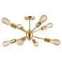 COTULIN Modern 8-Light Gold Sputnik Chandeliers Flush Mount Ceiling Light,Industrial Ceiling Light Fixture for Living Room Hallway Kitchen Bar Entryway Bedroom,Vintage Mid Century Light Fixture