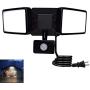 DLLT LED Motion Sensor Flood Light Outdoor-20W Pir Sensitive Security Lights Wall Fixture Lamps Waterproof Floodlight for Garage Yard Patio Pathway Porch Entryways-Daylight White with US Plug in DLLT LED Motion Sensor Flood Light Outdoor-20W Pir Sensitive Security Lights Wall Fixture Lamps Waterproof Floodlight for Garage Yard Patio Pathway Porch Entryways-Daylight White with US Plug in