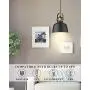 Autelo Farmhouse Pendant Light, 1-Light Indoor Hanging Light Fixture for Kitchen Island Dining Room H3700-1 BK Autelo Farmhouse Pendant Light, 1-Light Indoor Hanging Light Fixture for Kitchen Island Dining Room H3700-1 BK