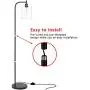 Congratsu Industrial Floor Lamp with Hanging Glass Shade Farmhouse Indoor Pole Light with Edison E26 Base Vintage Rustic Standing Tall Lighting for Living Room Bedroom Office - Black Congratsu Industrial Floor Lamp with Hanging Glass Shade Farmhouse Indoor Pole Light with Edison E26 Base Vintage Rustic Standing Tall Lighting for Living Room Bedroom Office - Black
