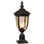 Bellagio Vintage Outdoor Post Light Bronze 25 inch Tall Fixture with Pier Mount for Deck Patio Entryway - John Timberland