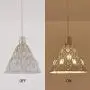 YLONG-ZS White Swag Lamp Rustic Pendant Light Plug in Hanging Light, Indoor Ceiling Light for Kitchen Living Room, Bedroom, Dinning Hall, 16FT Adjustable Cord with On/Off Switch【2PACK】