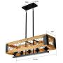 XIPUDA Kitchen Island Lighting Industrial Farmhouse Pendant Light Dinning Room Chandeliers Rustic Pendant Light Fixtures