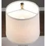Resin Table Lamps Set of 2 with Beige Shade, 25'' Antique Brass Traditional Table Lamps, Vintage Bedside Nightstand Lamps for for Bedroom, Living Room, Office, 2-Pack (Gold)