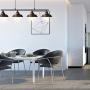 Industrial Pendant Lighting Kitchen Island Light Oil Rubbed Bronze Finish with Highlights Rustic Island Lighting Modern Chandelier 4-Light