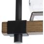 LOG BARN Semi Flush Mount Ceiling Light 15.5'' Wide Farmhouse Ceiling Fixture with Seeded Glass in Matte Black Wooden Finish for Entryway, Dining Room, 2-Light LOG BARN Semi Flush Mount Ceiling Light 15.5'' Wide Farmhouse Ceiling Fixture with Seeded Glass in Matte Black Wooden Finish for Entryway, Dining Room, 2-Light