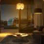 Feather lampshade, LOOPYY Nordic-Style Feather Ceiling Pendant Light Shade with E27 Edison Bulb Elegant Foldable Feather Lamp for Living Room Dining Room and Bedroom DÃcor (Out Diameter:30cm)