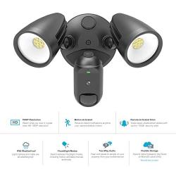 Snoeir Security Floodlight Camera,1080P HD Outdoor Camera, 2500-Lumen Brightness,Motion-Activated Detection,120° View, IP54 Weatherproof, 2-Way Audio, Night Vision,No Monthly Fees