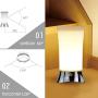 ZEEFO Table Lamps / Indoor Motion Sensor LED Night Light, Portable Retro Battery Powered Light for Bedroom, Bathroom, Babyroom, Dining and Reading