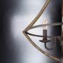 Luxury Farmhouse Chandelier, Medium Size: 24''H x 18.25''W, with Rustic Style Elements, Wood Grain Metal with Antique Black Finish, UQL2962 from The Swansea Collection by Urban Ambiance