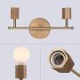 Linour 2 Lights Bathroom Vanity Light Modern Wall Sconce Metal Industrial Wall Lamps Lighting Fixture for Bathroom Hallway Bedroom Living Room Kitchen