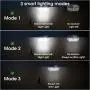 Solar Lights Outdoor 266 LED with Lights Reflector, IP65 Waterproof Solar Motion Sensor Security Lights, Wireless 3 Modes Wall Lights for Garden, Patio, Garage, Yard(2 Pack)