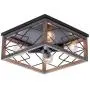 VILUXY Farmhouse Rectangle Flush Mount Ceiling Light Fixture with Wood Shade for Living Room, Hallway, Entryway, Passway, Dining Room, Bedroom, Balcony 4-Light VILUXY Farmhouse Rectangle Flush Mount Ceiling Light Fixture with Wood Shade for Living Room, Hallway, Entryway, Passway, Dining Room, Bedroom, Balcony 4-Light