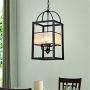 YidaFan 4-Light Chandelier, Pendant Light Fixtures, Farmhouse Rustic Pendant Light with Adjustable Chain for Dining Room, Foyer, Kitchen, Hallway, Bar