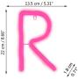 Obrecis Light Up Letters for Wall Decor, Neon Art Light Letters of The Alphabet Marry Me Decorations for Bedroom, Living Room, Wedding Party-Pink Letter R