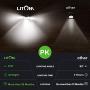 LITOM Solar Lights Outdoor, Wireless Motion Sensor Lights(White Light), 270°Wide Angle, IP65 Waterproof, Easy-to-install Security Lights for Front Door, Yard, Garage, Deck, Porch- Pack OF 4