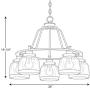 Progress Lighting P400058-020 Judson Chandeliers, Antique Bronze