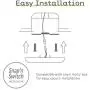 Ultra Slim 7 Inch LED Ceiling Light Fixture | Square Surface Mount 1100LM Dimmable Lighting for Kitchen, Bathroom, Bedroom, Closet, Porch | Luxurious ETL Flush Mount Light | Black Finish / 4000K