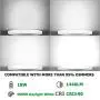 LED Flush Mount Ceiling Light Dimmable Disk Light 2PK 8inch 18W 5000K CRI90 Round Panel Light LED Recessed Light for Bedroom Kitchen Hallway Bathroom Office