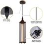 CMNNQ 3 Pack Retro Ceiling Pendant Light, Metal Industrial Hanging Lights Lamp, Classic Kitchen Table Dining Room Lighting Fixture 3PCS Without Bulbs (Bronze)