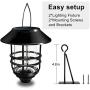 Otdair Solar Wall Lantern Outdoor, 2 Pcs Glass Solar Hanging Lantern Light Waterproof Solar Wall Sconce Light Fixture Wall Mount Solar Outdoor Wall Lights Decorative for Front Porch, Patio and Yard