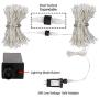 Indoor Outdoor String Lights, 30V Plug in 108 ft 300 LED Fairy String Lights 8 Modes Waterproof for Christmas Wedding Party Fastival (Warm White)