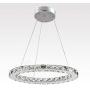 Ganeed Chandeliers,Crystal Glass Chandelier,Pendant Lighting Ceiling Lights Fixtures for Living Room Bedroom Restaurant Porch Dining Room,One Rings (Dia 11.8'',6500K)